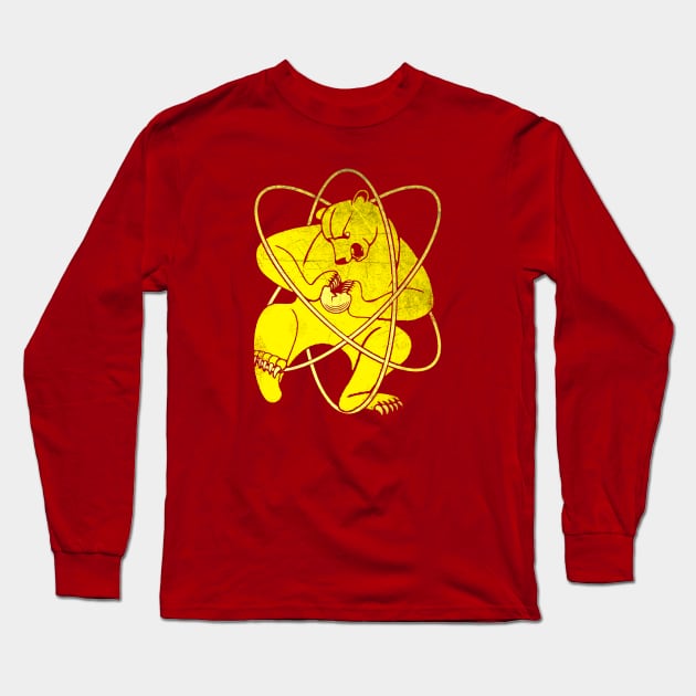 Atomic Bear Long Sleeve T-Shirt by jamacfarlane